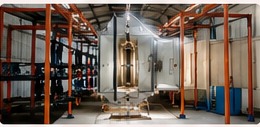 Industrial powder coating plant reference